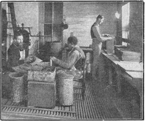 In the early days sheets of wax were obtained by dipping boards in tubs of melted wax.