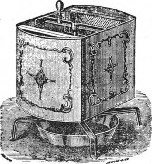 The Peabody extractor differed in that the can with contents rotated on a pivot.