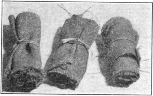 Gunny sacks dipped in chemical solution make good fuel.