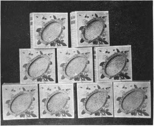 Fancy comb honey in individual wrappers.