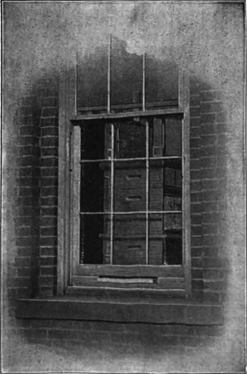Manner Of Setting Before A Window, With Sash Raised And Entrance Cut In Temporary Bar