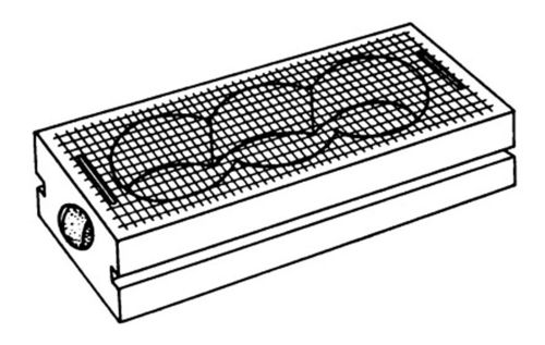A queen cage is a hollowed out piece of wood, covered with screen wire with ventilation slots and entrance and exit holes. One of the large holes is paraffined and filled with a candy feed. One queen and several worker attendants are placed in each cage, which acts as an introducing as well as a shipping cage.