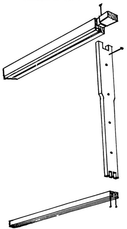 FRAMES: It is difficult to assemble the locked frames incorrectly but be sure to nail the top of the end bar into the top bar from the end as pictured.
