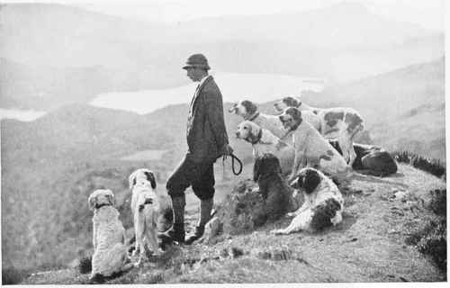 A Young Game Keeper And His Nine Assistants: Aberfoyle, Scotland.