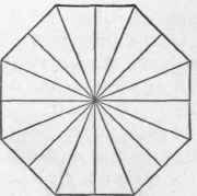 Fig. 44. Plan of an Octagon Tower Roof.