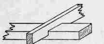 Fig. 167. Joists notched out to Wall Plates, ends left on full depth.