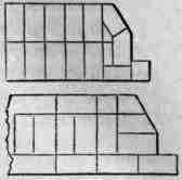 Figs. 35, 36. Flemish Bond. 1�  Brick Wall.