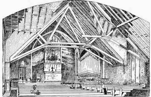 Fig. 136. Interior View Showing Truss, Fig. 135.