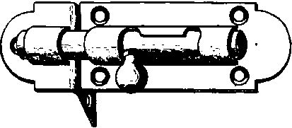 Fig. 40X. Barrel Bolt, Bent Staple.