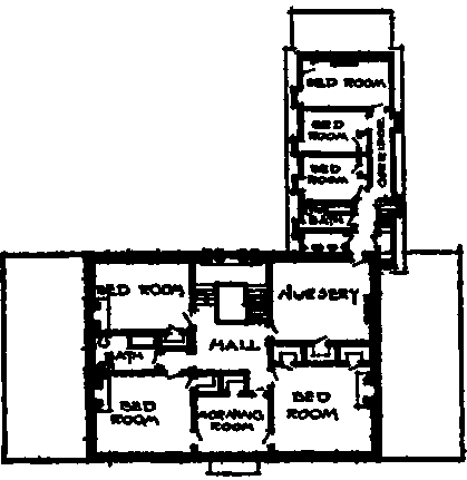 First and second floor plans, the home of Mr. Joseph Y. Jeanes, Villa Nova, Pa.