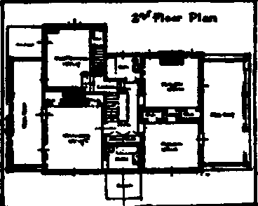 Floor plans of the Hoadley homestead, Englewood.
