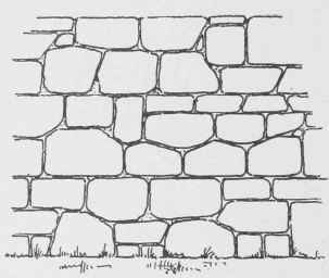 Fig. 15. Rubble Wall Levelled Off.