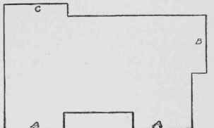 Fig. 175. Ground Plan of Building on Which Rafter Must Be Placed