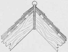 Fig. 288. Galvanized Iron Ridge Finish
