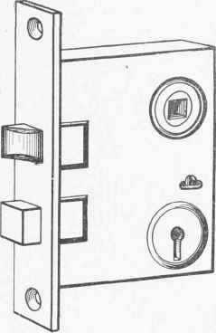 Fig. 35. Latch with Key Bolt.