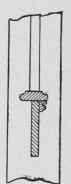 Fig. 39. Mortises in Lower Newel for String, Out side Moulding, and Cap.