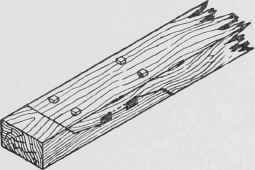 Fig. 61. Beveled and Keyed Splice for Tension