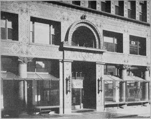 DETAIL OF LOWER PORTION OF GUARANTY BUILDING (NOW CALLED PRUDENTIAL BUILDING). BUFFALO, N. Y.