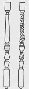 Fig. 15. Balusters in Colonial Pattern.