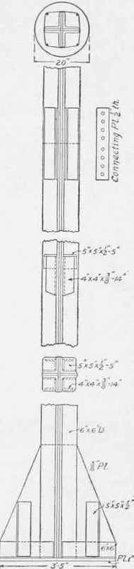Fig. 189. Steel Column Core for Buck Building, Philadelphia, Pa.