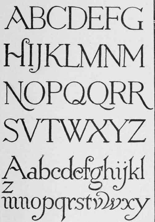 Fig. 32. English 17th Century Letters, from Tombstones.