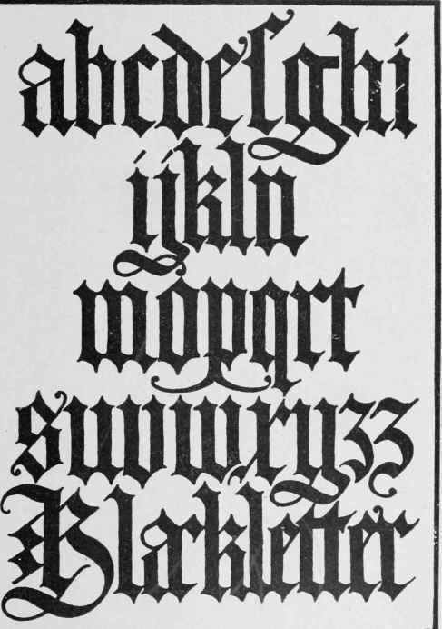 Fig. 35. Italian Black Letters, after Bergomensis.