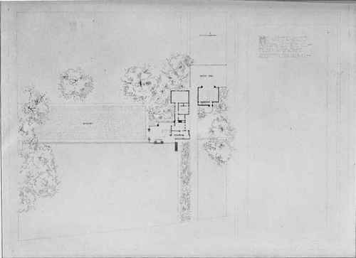 PLAN OF RESIDENCE FOR MR. WALTER GERTS, GLENCOE, ILL.