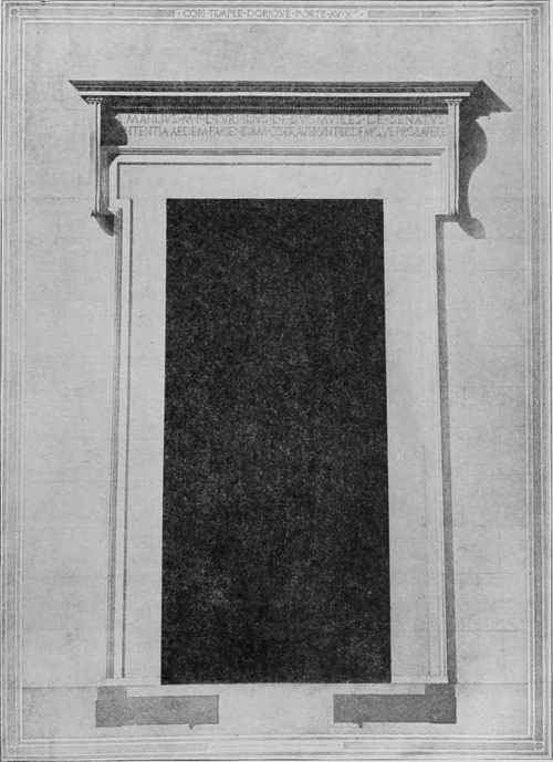 Fig 138. Doric Doorway from Roman Temple at Cori. Italy.