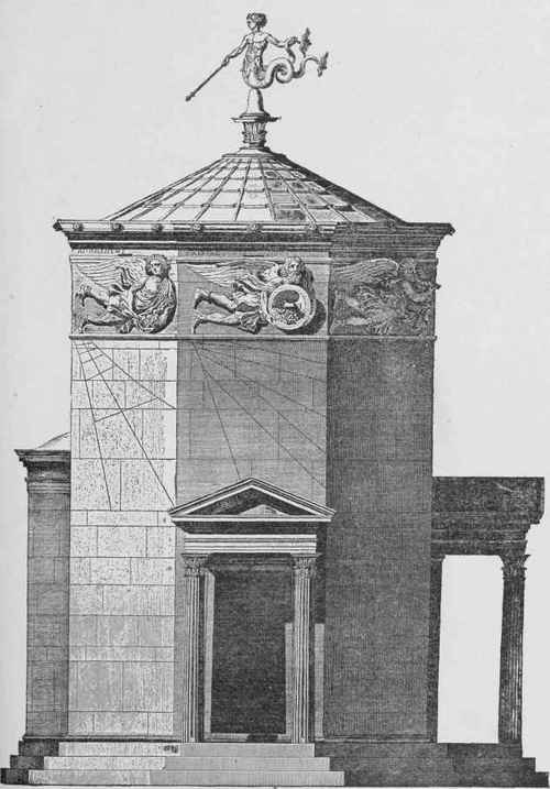 Fig. 74. Restoration of Tower of the Winds, Athens.