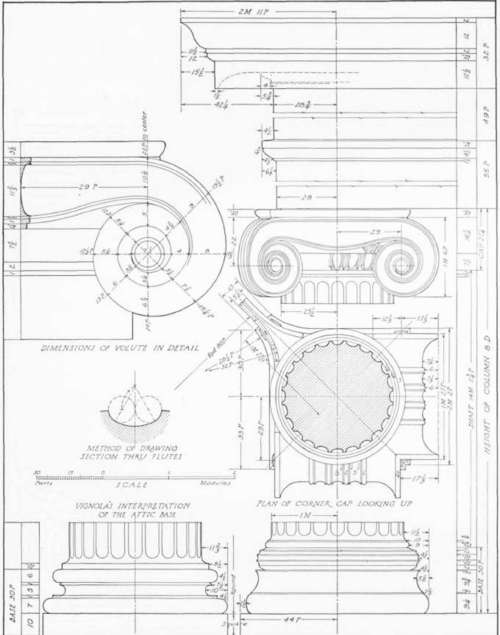 Attic Ionic Order. Temple On The Ilissus Near Athens