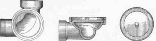 Fig. 349 Plans and Section of Tron Inspection eye for Bend.
