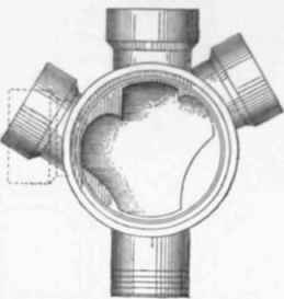 Fig 350 Plan of Tron Inspection eye Four wayjunction.