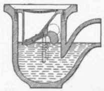 Fig. 358 Section of Couzens's Gully trap with weighted Door or Valve for preventing Back water.