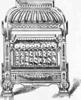 Fig. 478 View of Gas stove with Iron Fret Front.