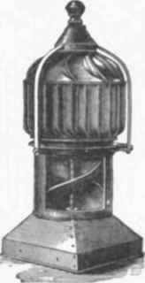 Fig . 500. Howorth's Archime dean Screw Revolving Ventillator, with part removd to abow the Screw.