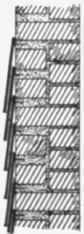 Fig. 56 Brick Wall with Thick Joints to receive Weather tiling