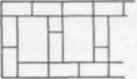Fig. 66. Two Courses of 4½ Inch Brick chimney stack in Stretcher. bond.