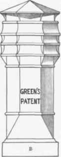 Fig. 688. Green's Patent Chimney pot A, without cowl; b, with cut iron cowl.