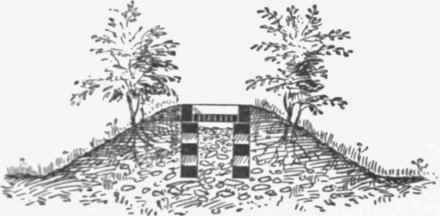 Fig. 710. Section of Filtration gutter for Clay soils.