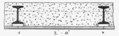 Section through A B.