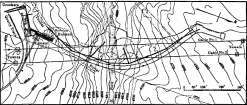 Lay out of construction plant, Lake Spaulding dam.