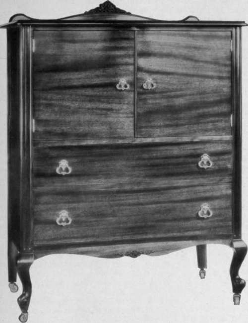 Print From An Eastman Commercial Panchromatic Film Negative Made With The Red A Filter. The Same Piece Of Furniture, As Shown On Opposite Page.