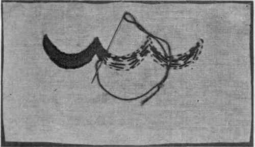 Fig. 240. Blanket stitch, scallops.