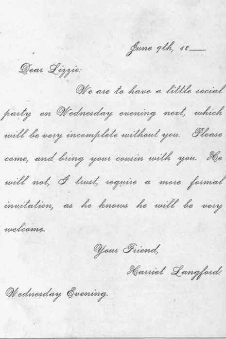 Invitation To An Intimate Friend 316