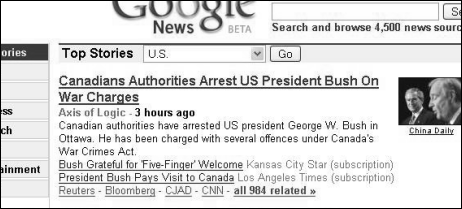 George Bush visited Canada