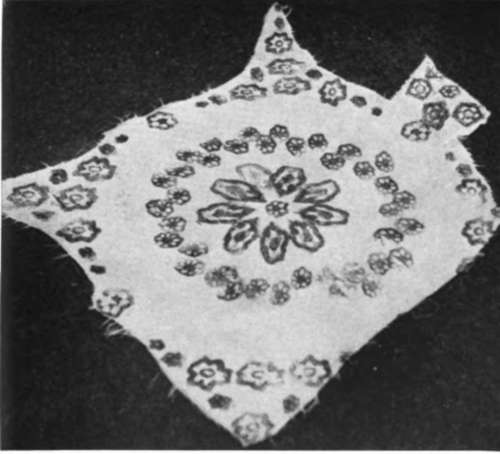 A design printed from a cut