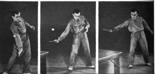 Bring the racket bock to the line