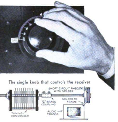 One Control Operates This Beginner s Radio 342