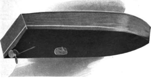 The underside of the hull