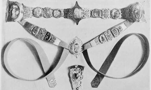 Belt in Steel and Enamels: Subjects from Wagner's Operas. By Alexander Fisher.